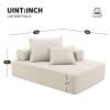 [VIDEO provided] Lounge Frame for Oversized Modular U Shaped Sectional Sofa,Luxury Boucle Floor Couch,Convertible Compressed Couch