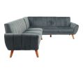 SECTIONAL - 2PC in Black Faux Leather