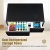 Modern Smart mini Coffee Table with Built in Fridge;  Outlet protection; Wireless charging module; Mechanical temperature control; Power socket; USB i